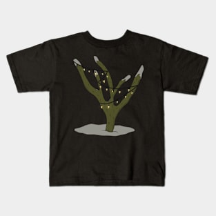 Holiday Lights Cactus Tree 2 Kids T-Shirt